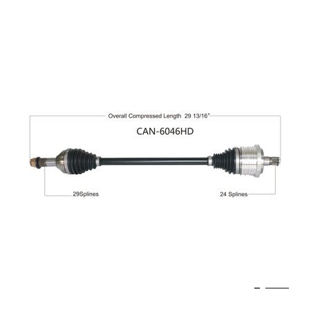 Wide Open Heavy Duty CV Axle for CAN AM HD REAR L/R MAVERICK 1000 16-18 CAN-6046HD
